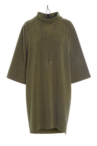 KLEID MIT HOHEM HALS - 3243 - MOSS