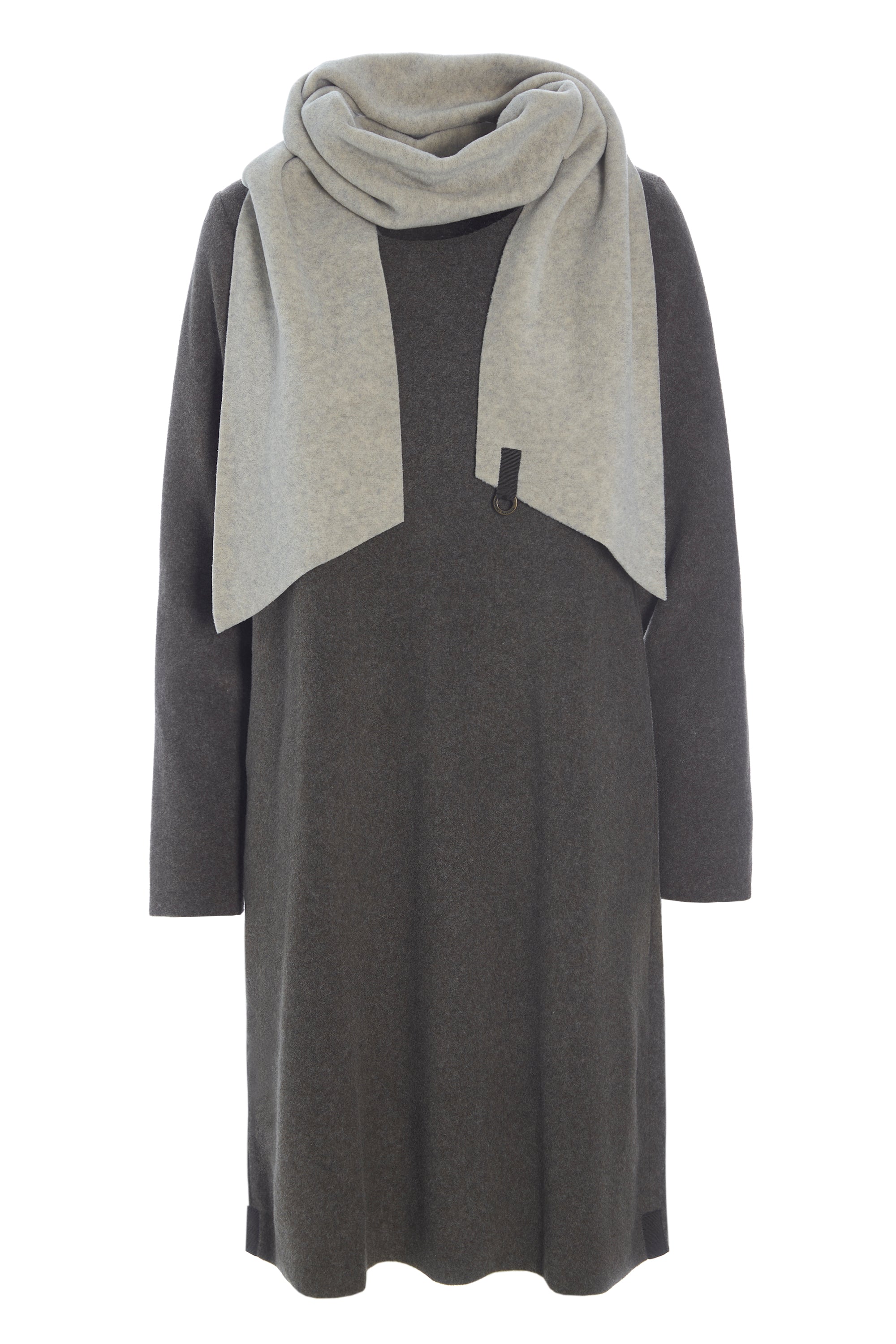 HENRIETTE STEFFENSEN COPENHAGEN KLEID MIT SCHAL - 3226 KJOLER BARK/SAND 646