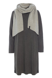 KLEID MIT SCHAL - 3226 - BARK/SAND