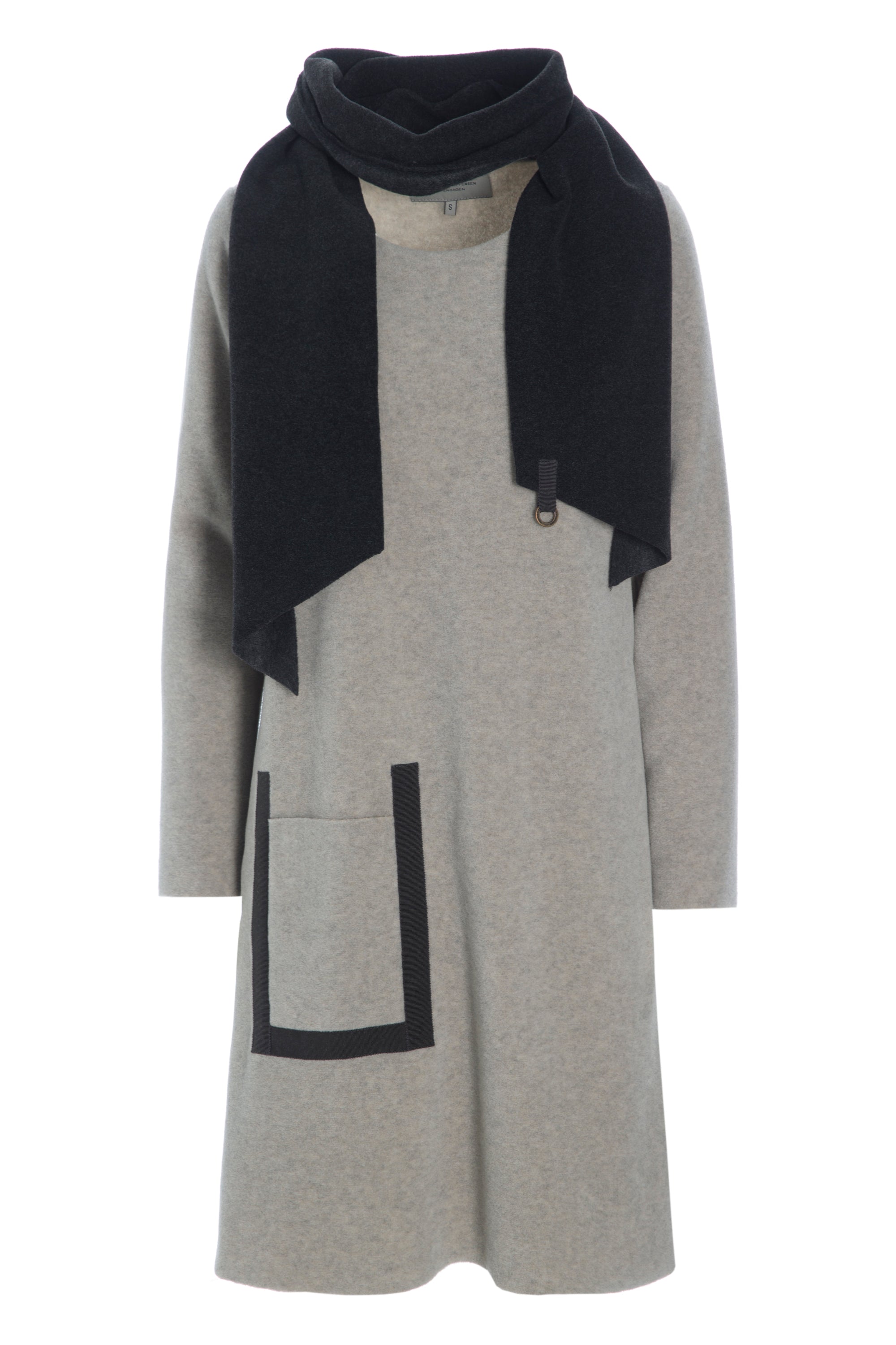 HENRIETTE STEFFENSEN COPENHAGEN KLEID MIT SCHAL - 3237 KJOLER SAND 805