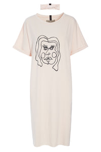 KLEID M/DRUCKEN - 98037P - SOFT ROSE