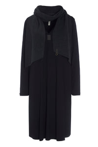 KLEID M/SCHAL - 8042MIX - BLACK/SOFT BLACK