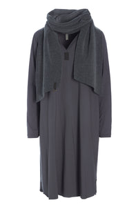 KLEID M/SCHAL - 8042MIX - GREY/GREY