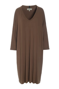 KLEID OVERSIZE - 98043 - CHOCOLATE