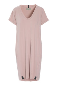 KLEID V-NECK - 98049 - NUDE