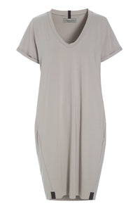 KLEID V-NECK - 98049 - SAND