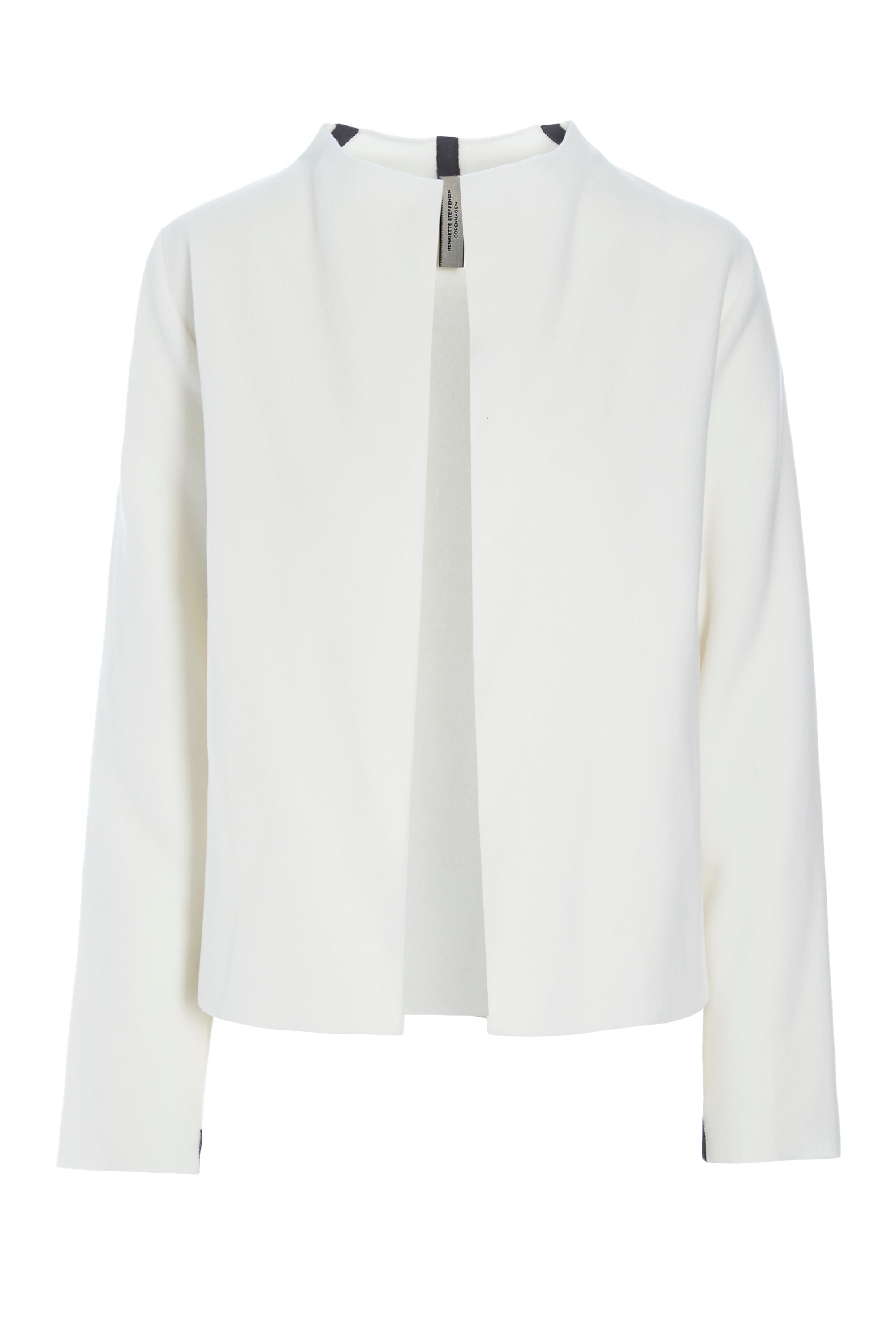 HENRIETTE STEFFENSEN COPENHAGEN KURZER CARDIGAN - 7136 CARDIGANS OFF WHITE 802