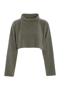 KURZER PULLOVER - 1372 - DUSTY GREEN