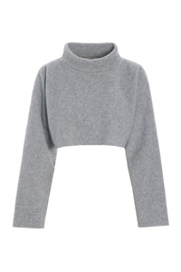 KURZER PULLOVER - 1372 - LIGHT GREY