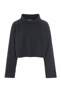 KURZER PULLOVER - 1372 - SOFT BLACK