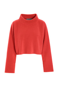 KURZER PULLOVER - 1372 - TOMATO