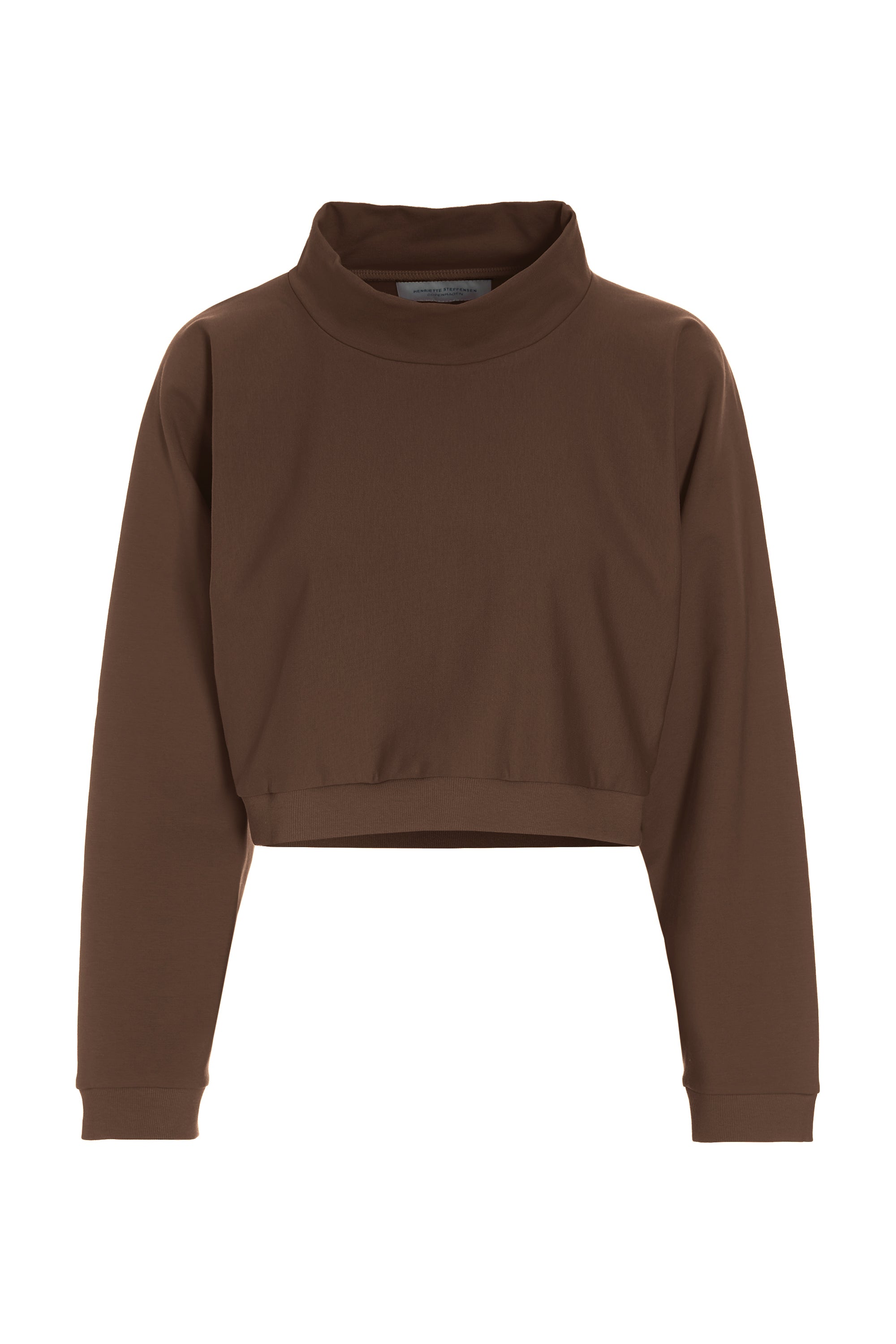 HENRIETTE STEFFENSEN COPENHAGEN KURZER PULLOVER - 71016 BLUSER CHOCOLATE 844