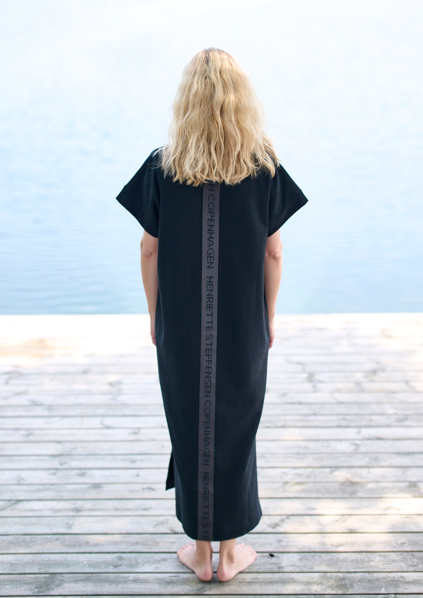 HENRIETTE STEFFENSEN COPENHAGEN LANGES KLEID - 73402 KJOLER BLACK 900