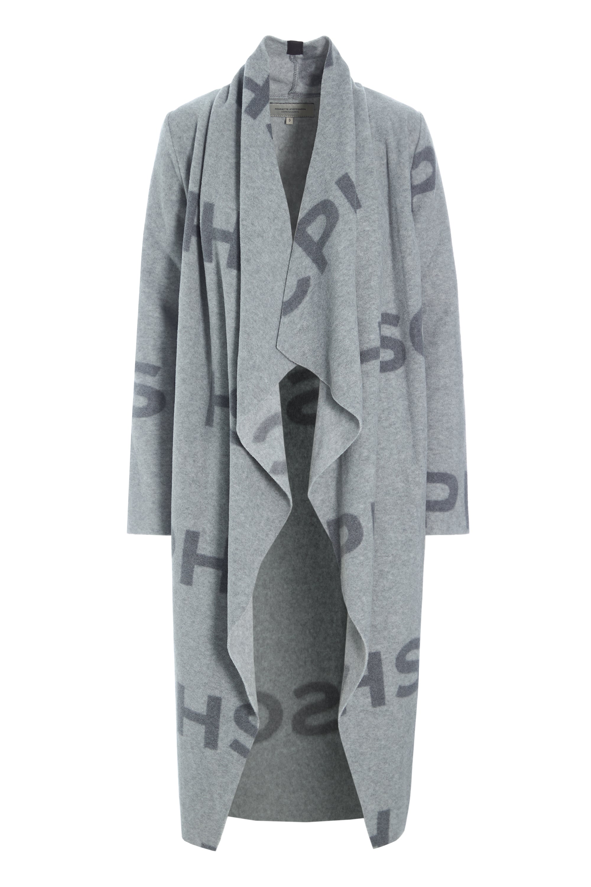 HENRIETTE STEFFENSEN COPENHAGEN LANGE CARDIGAN M/ "WASSERFALL" - 7131P CARDIGANS HSCPH PRINT 793