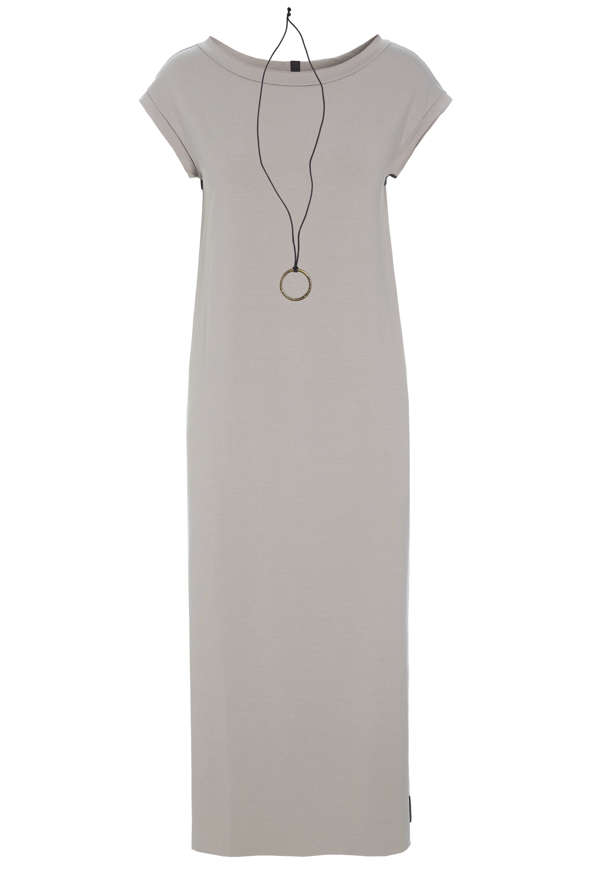 HENRIETTE STEFFENSEN COPENHAGEN LANGE KLEID MIT SCHMUCK - 98055 KJOLER SAND 805
