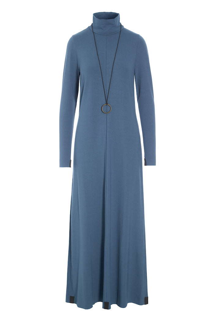 HENRIETTE STEFFENSEN COPENHAGEN LANGE KLEID W/SCHMUCK - 98058 KJOLER DUSTY BLUE 794