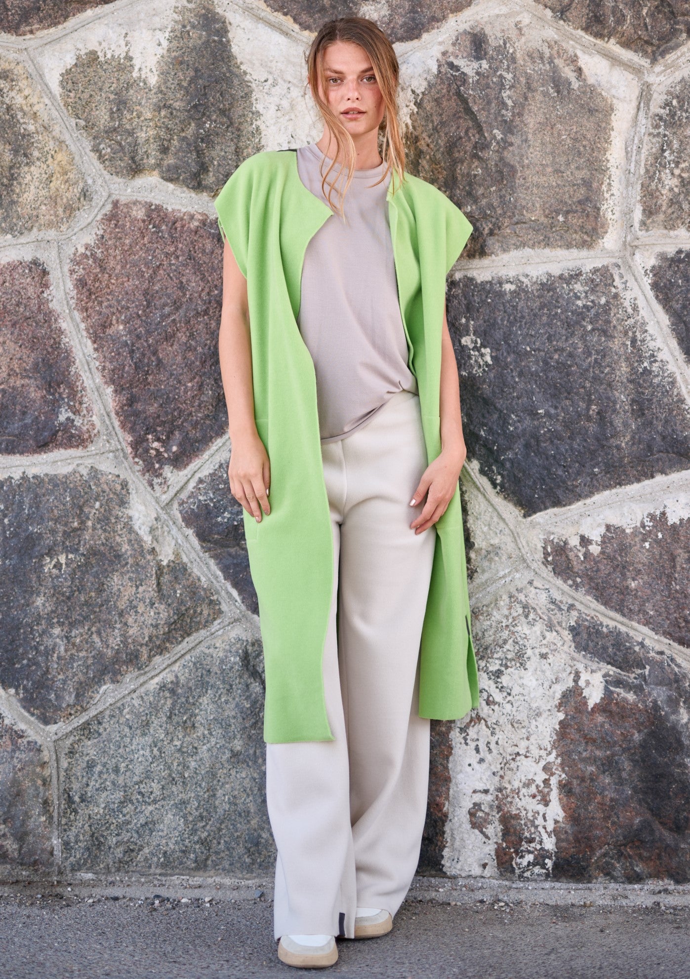 HENRIETTE STEFFENSEN COPENHAGEN LANGE WESTE - 7169 VESTS JUICY GREEN 788