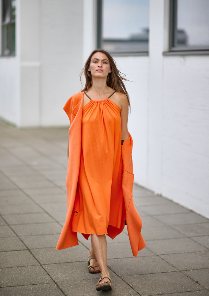 HENRIETTE STEFFENSEN COPENHAGEN LANGE WESTE - 7169 VESTS ORANGE 773