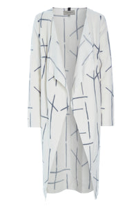 LANG CARDIGAN - 7114P - CHECK PRINT