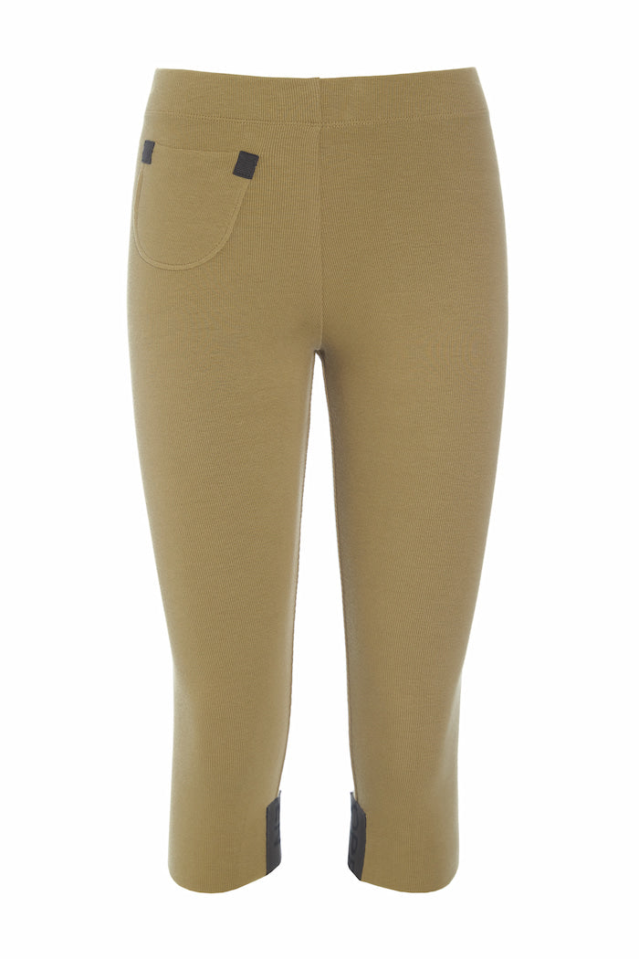 HENRIETTE STEFFENSEN COPENHAGEN LEGGINGS 3/4 - 72015 BUKSER OLIVE 655