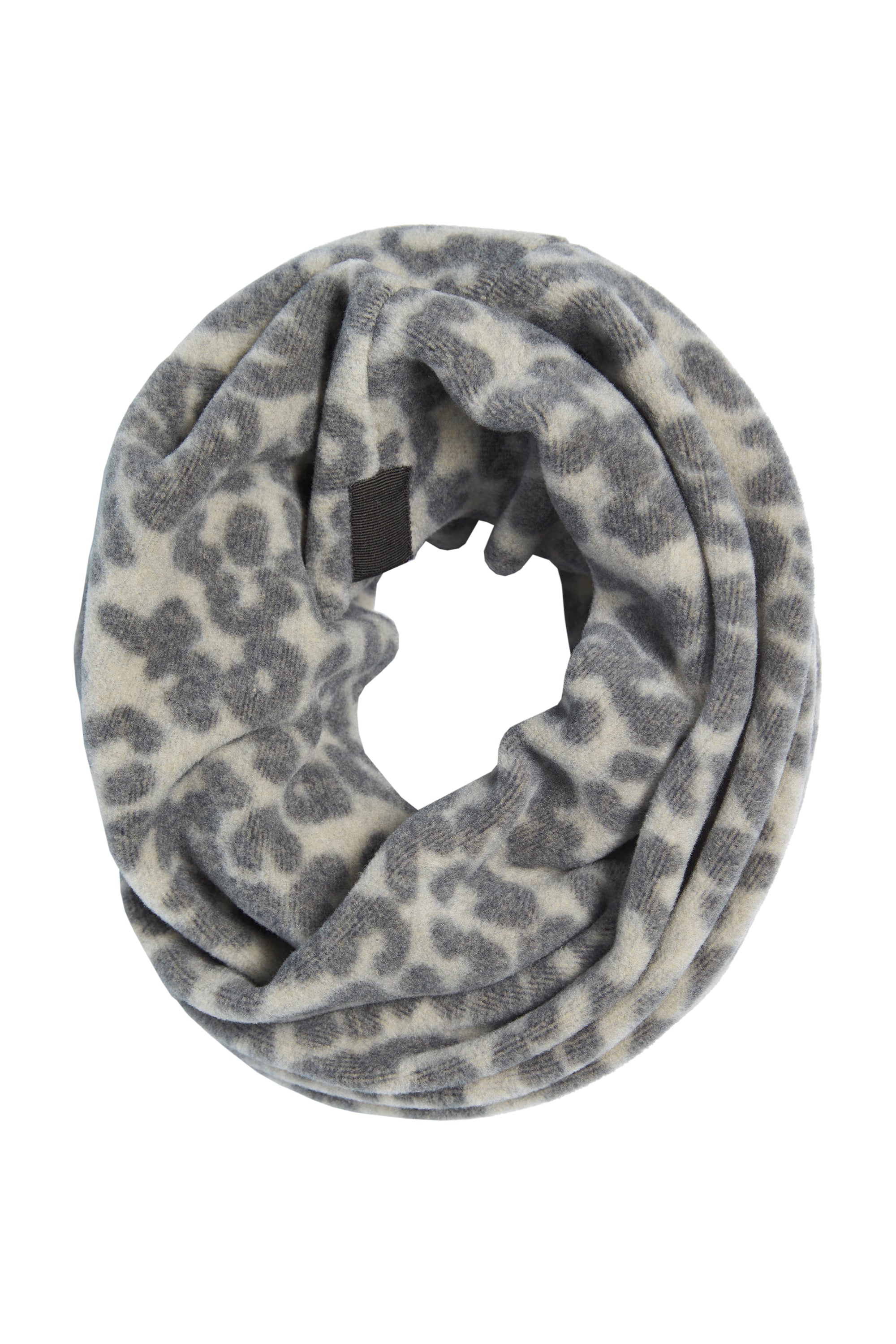 HENRIETTE STEFFENSEN COPENHAGEN LOOP SCHAL - 4074P SCARFS LEOPARD grey 105