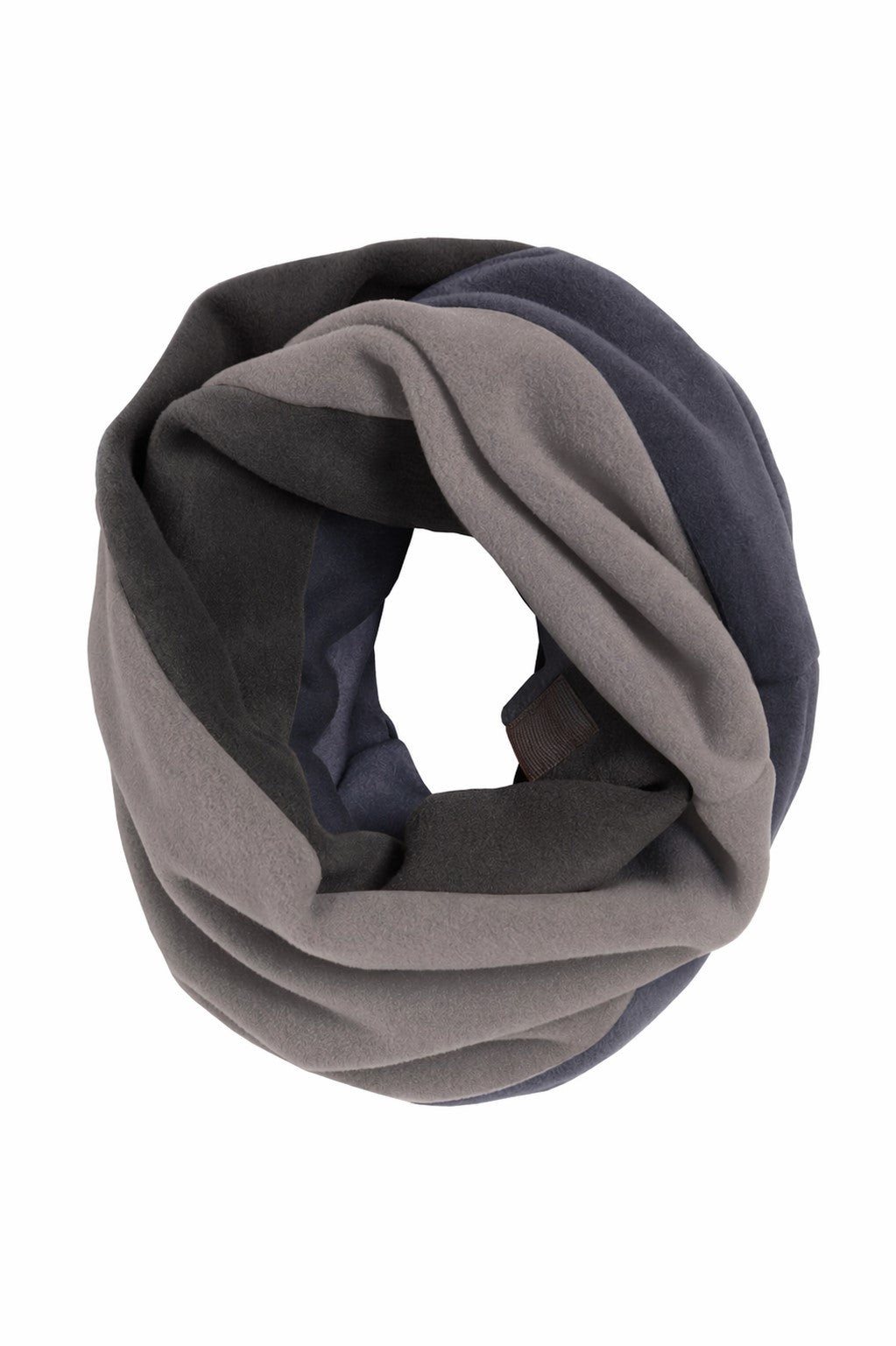 HENRIETTE STEFFENSEN COPENHAGEN LOOP SCHAL PATCH - 4093 SCARFS EVENING BLUE/CHOCOLATE/ELEPH 322