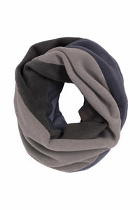LOOP SCHAL PATCH - 4093 - EVENING BLUE/CHOCOLATE/ELEPH
