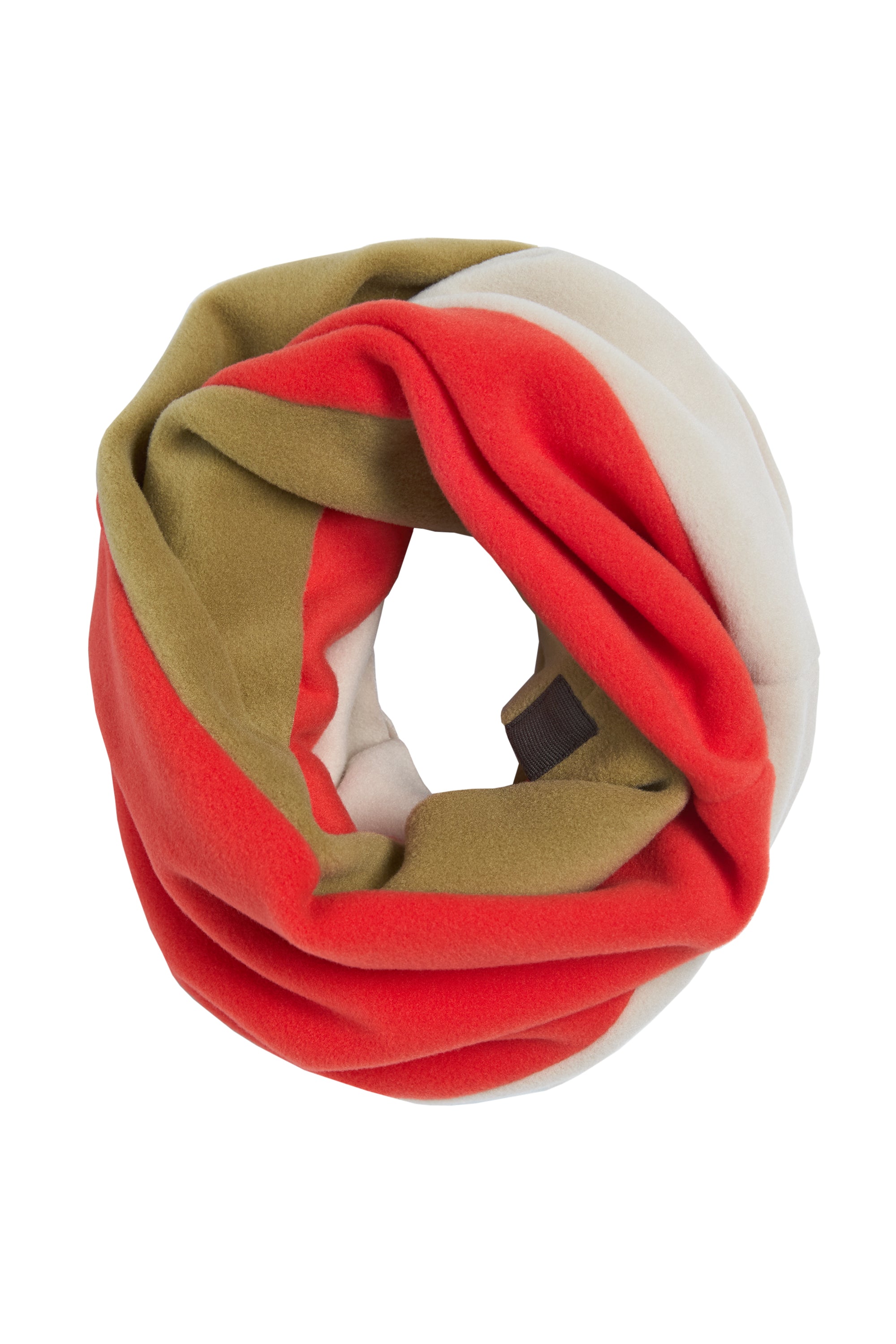 HENRIETTE STEFFENSEN COPENHAGEN LOOP SCHAL PATCH - 4093 SCARFS OLIVE/TOMATO/KIT 321