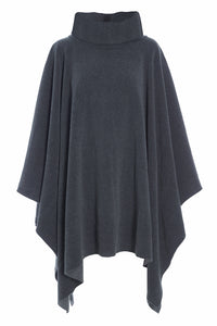 LOUNGE PONCHO DAMEN - 4081 - GREY