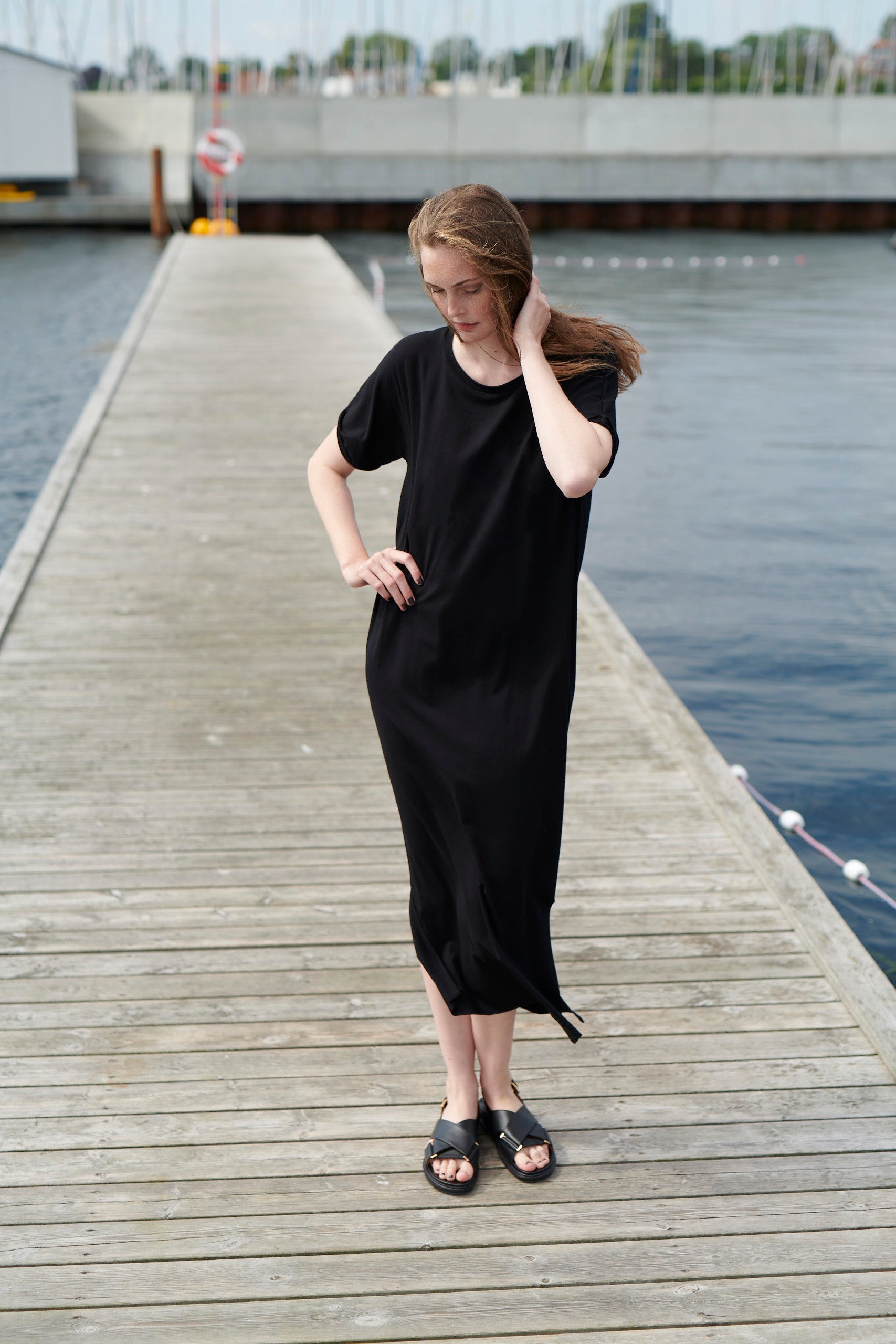 HENRIETTE STEFFENSEN COPENHAGEN Langes Kleid - 98038 KJOLER BLACK 900