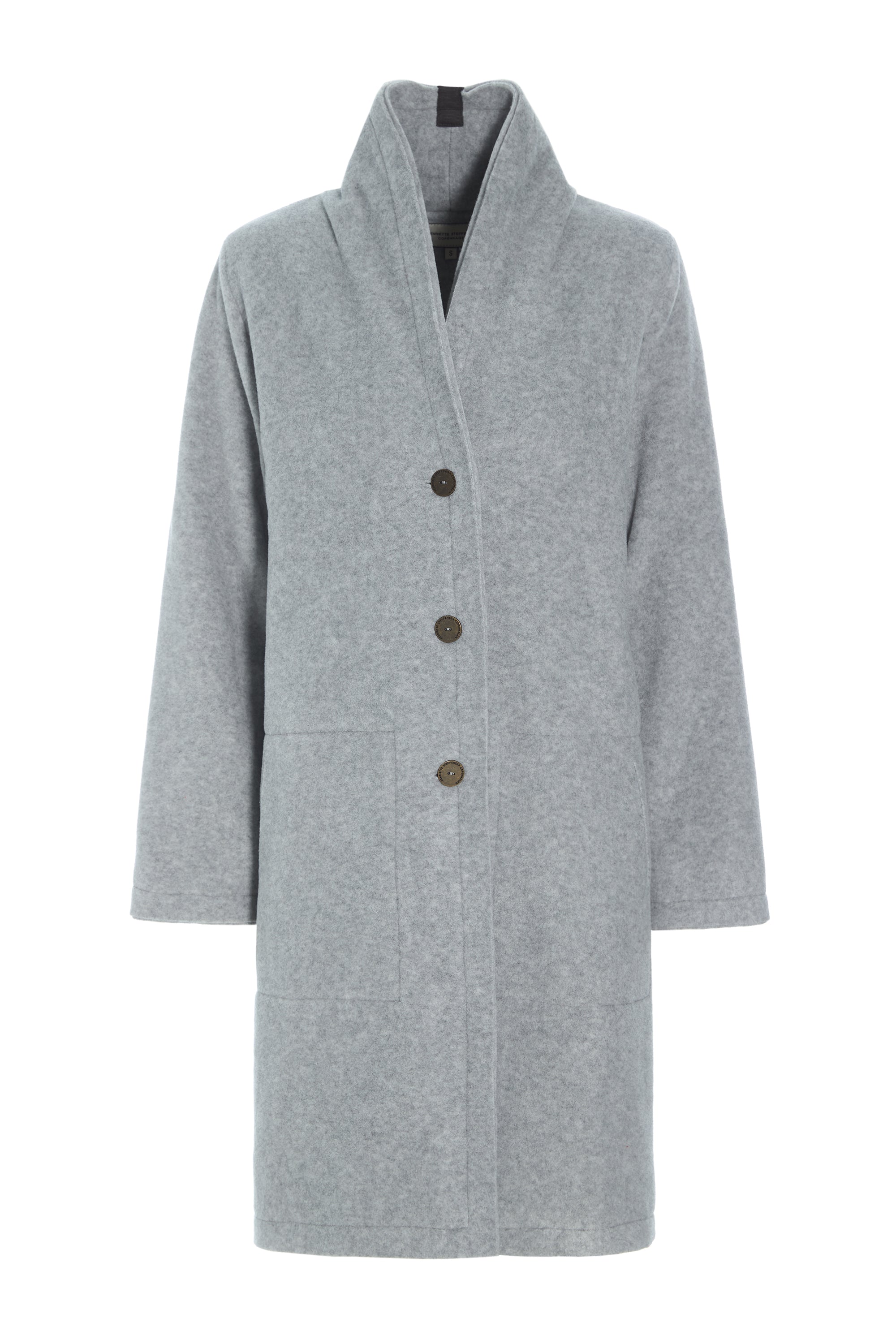 HENRIETTE STEFFENSEN COPENHAGEN MANTEL DOPPELSCHICHT - 7165 COATS LIGTH GREY 876