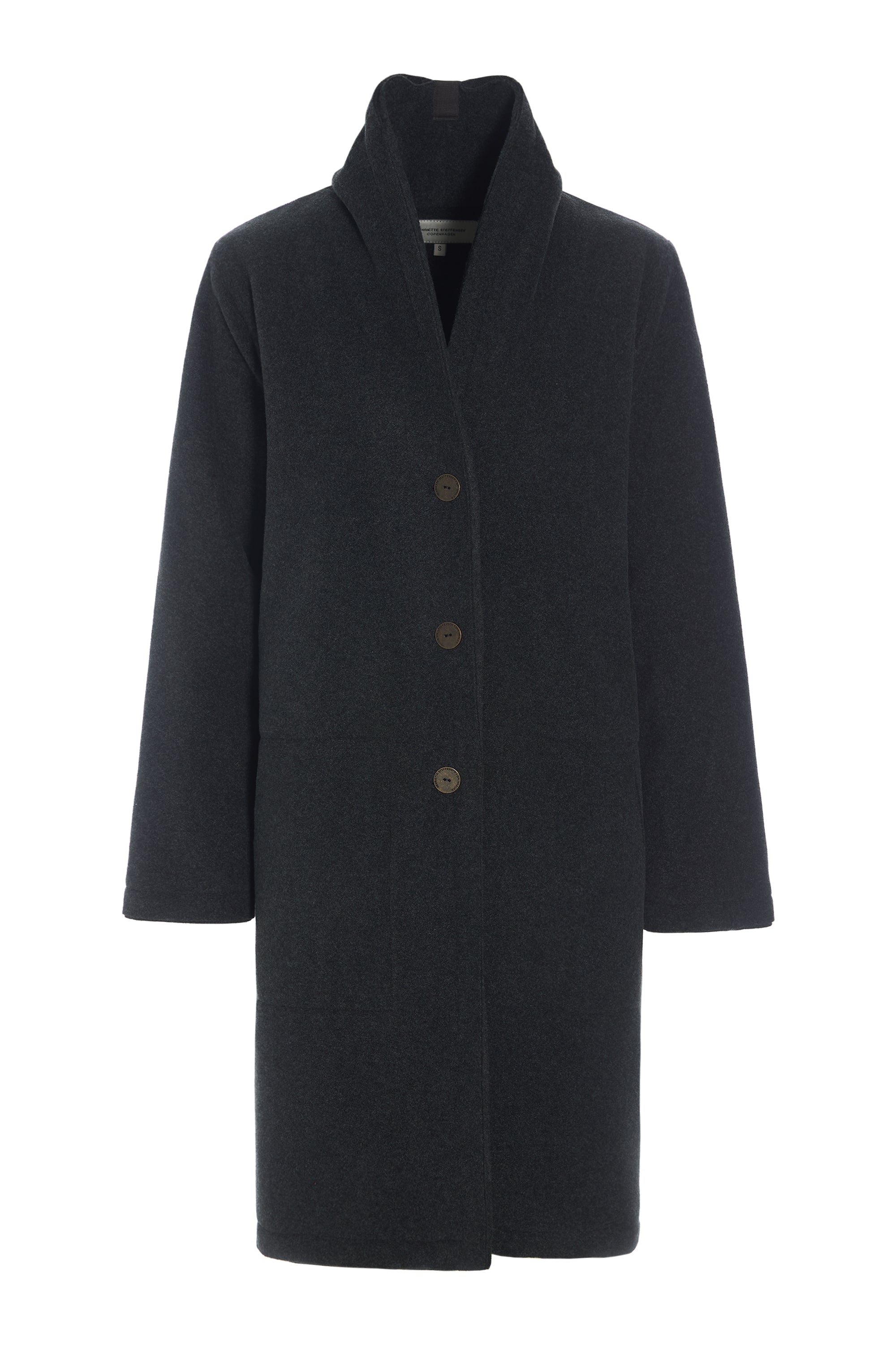 HENRIETTE STEFFENSEN COPENHAGEN MANTEL DOPPELSCHICHT - 7165 COATS SOFT BLACK 914