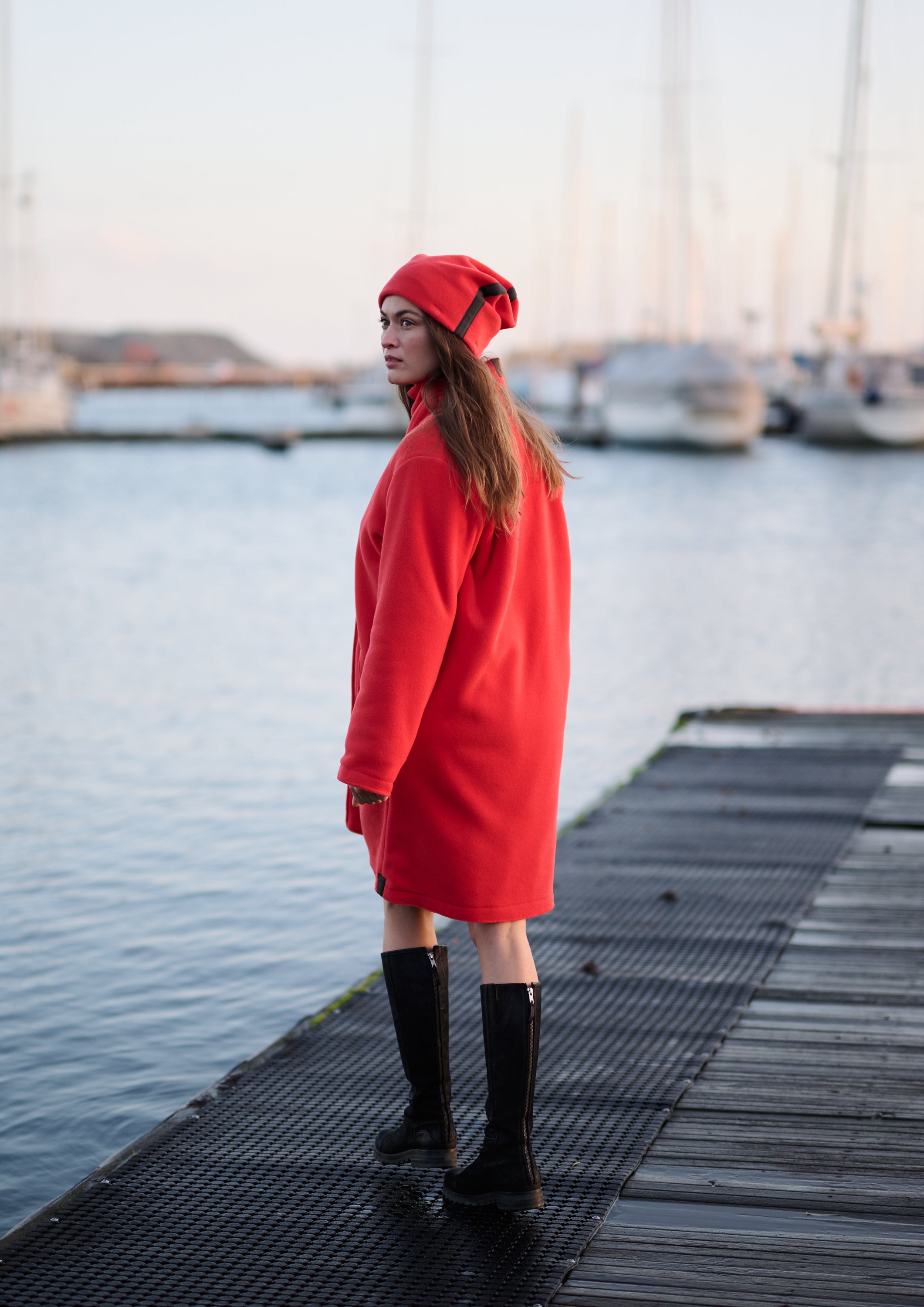 HENRIETTE STEFFENSEN COPENHAGEN MANTEL DOPPELSCHICHT - 7165 COATS TOMATO 845