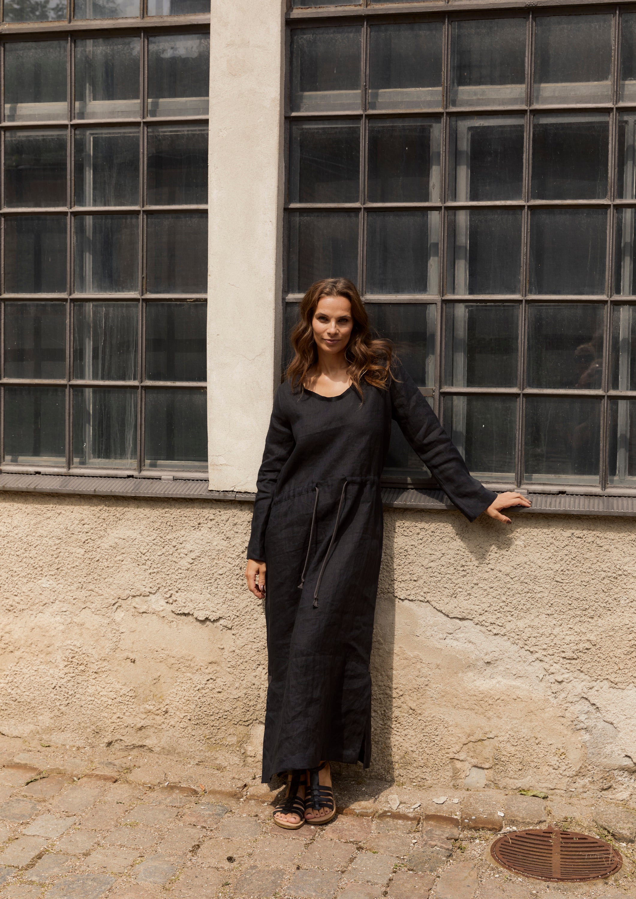 HENRIETTE STEFFENSEN COPENHAGEN MAXI KLEID - 83004 KJOLER BLACK 900