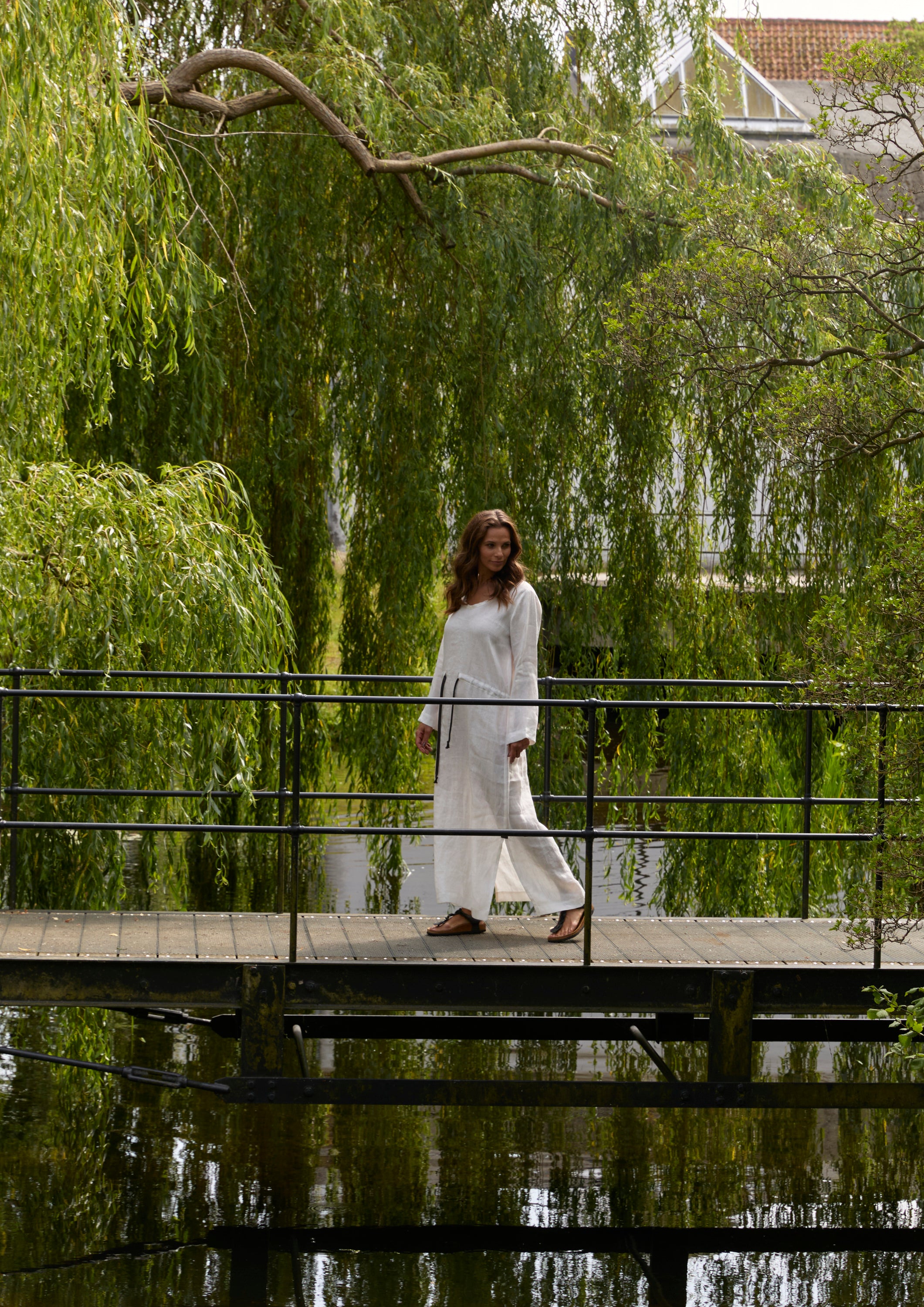 HENRIETTE STEFFENSEN COPENHAGEN MAXI KLEID - 83004 KJOLER IVORY 888