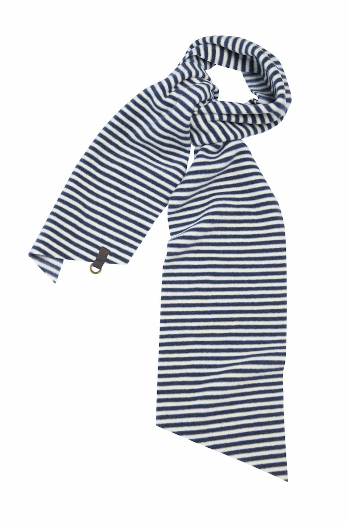 HENRIETTE STEFFENSEN COPENHAGEN MINI SCHAL - 5001 SCARFS STRIPES DENIM & KIT 667