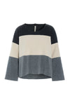 MIX BLUSE - 1416 - COOL COLORS GREY