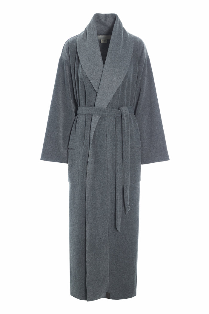 HENRIETTE STEFFENSEN COPENHAGEN MORGENMANTEL DAMEN MAXI - 7128 MAXI BATHROBES GREY 905