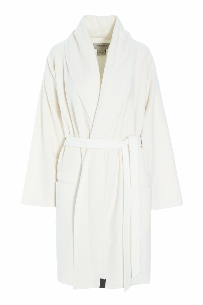 HENRIETTE STEFFENSEN COPENHAGEN MORGENMANTEL FRAUEN MINI - 7128 MINI BATHROBES OFF WHITE 802