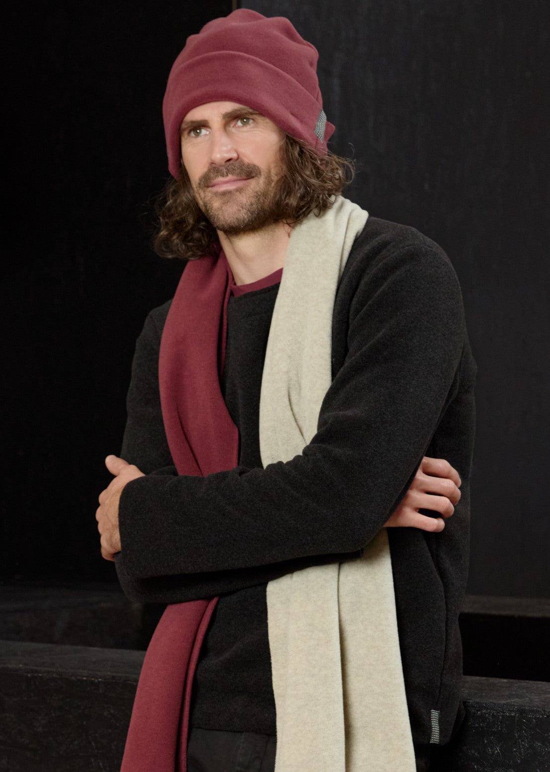 CARL BY STEFFENSEN COPENHAGEN MÜTZE MIT UMLAUFENDER KANTE - 1008C HATS BORDEAUX 474