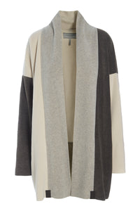 NO WASTE CARDIGAN  - 7175 - BARK/KIT/SAND