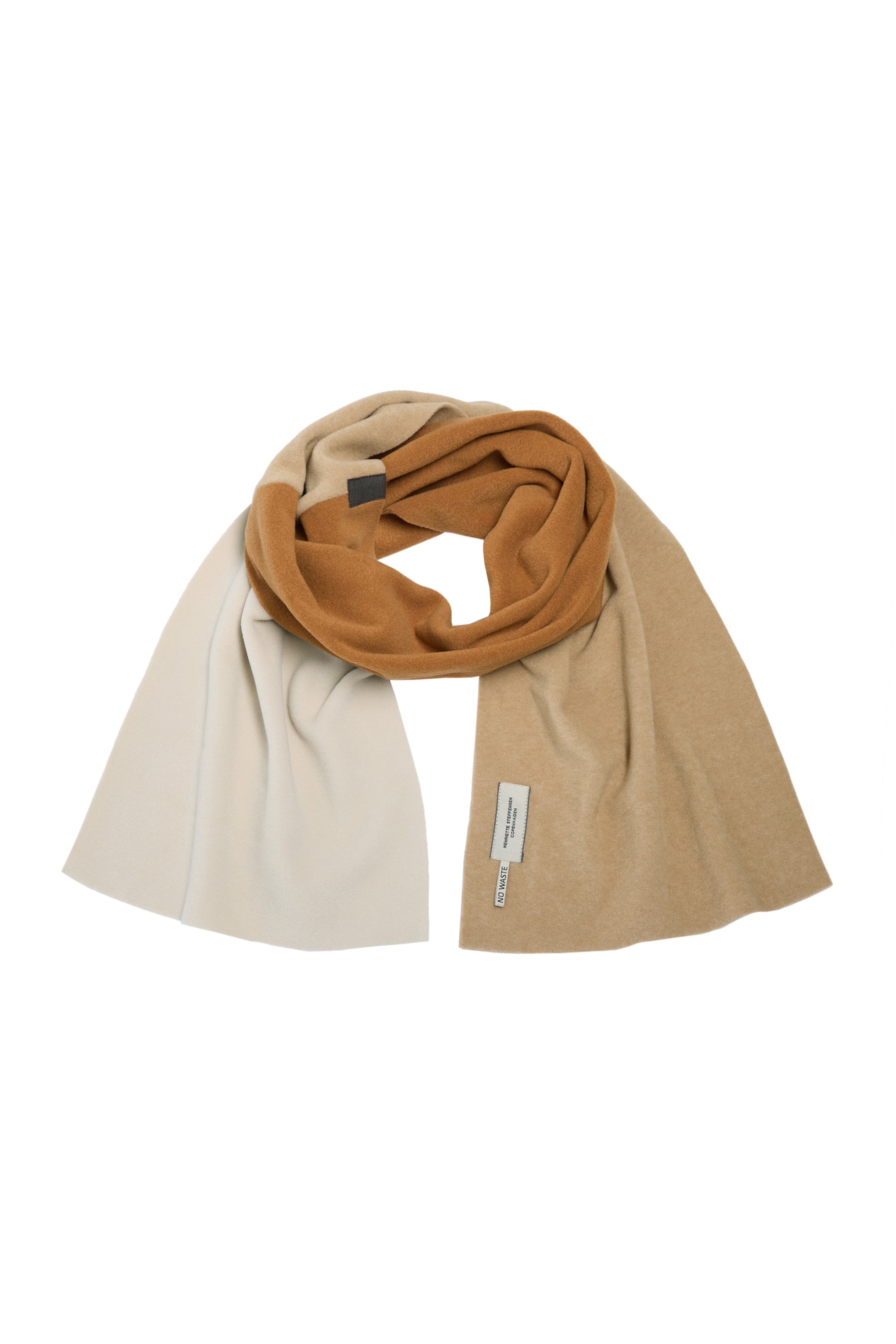 HENRIETTE STEFFENSEN COPENHAGEN NO WASTE SCHAL - 4063NW SCARFS CAMEL/KIT/RUST 442