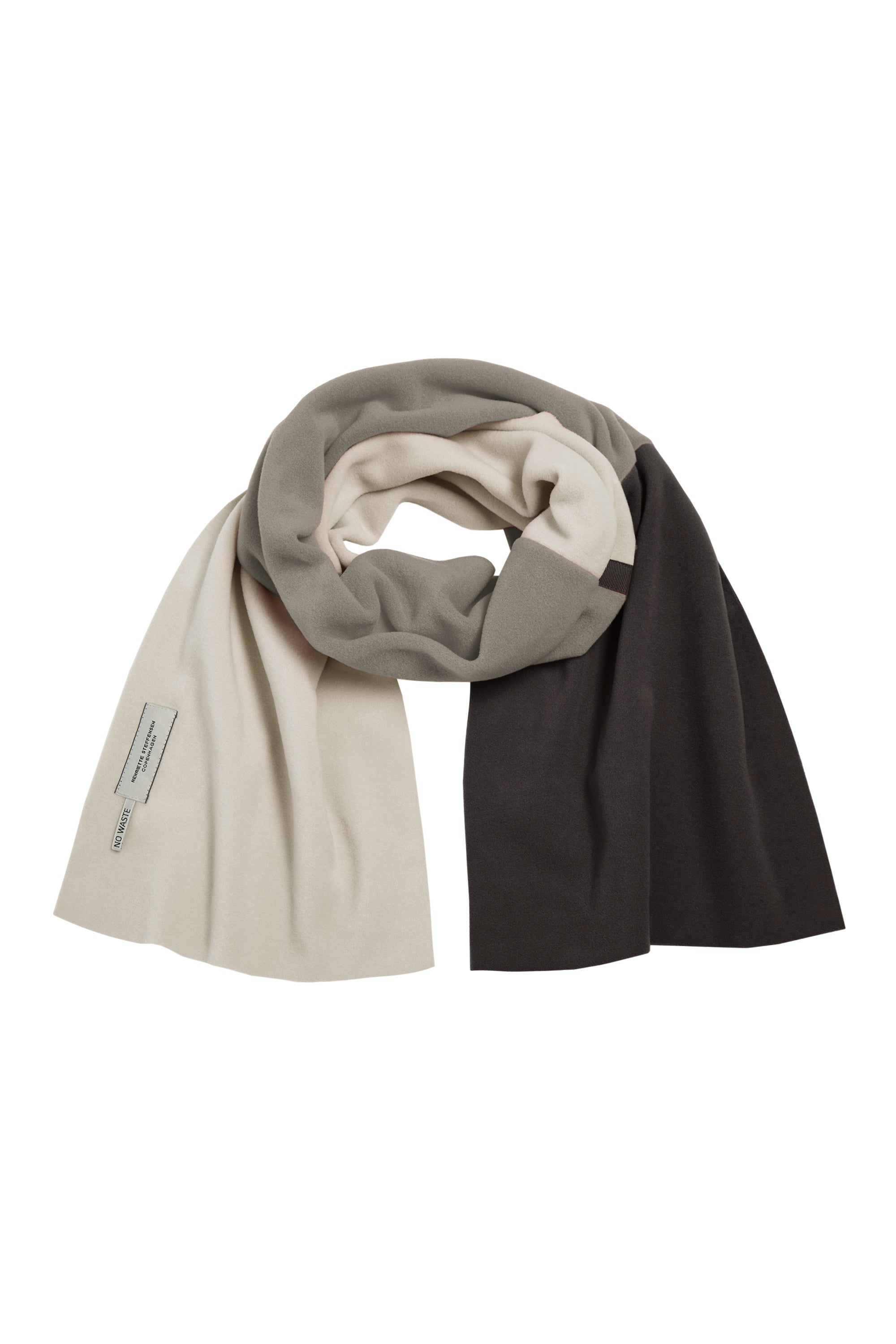 HENRIETTE STEFFENSEN COPENHAGEN NO WASTE SCHAL - 4063NW SCARFS CHOKOLATE/ELEPH/KIT 324