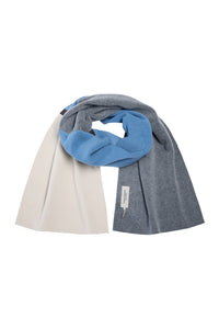 NO WASTE SCHAL - 4063NW - DUSTY BLUE/KIT/GREY