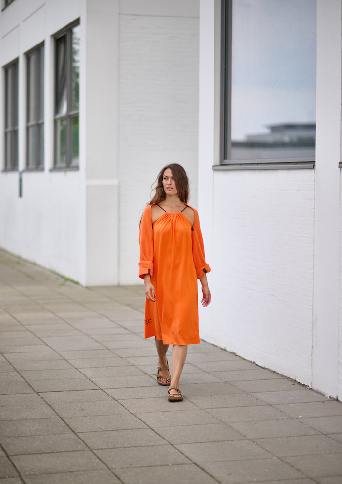 HENRIETTE STEFFENSEN COPENHAGEN NO WASTE TRÄGERKLEID - 98061NW KJOLER ORANGE 773