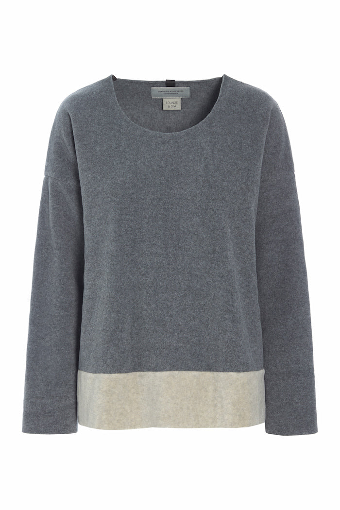 HENRIETTE STEFFENSEN COPENHAGEN ONESIZE BLUSE FRAUEN - 1335 BLOUSES & SWEATERS GREY/SAND 940