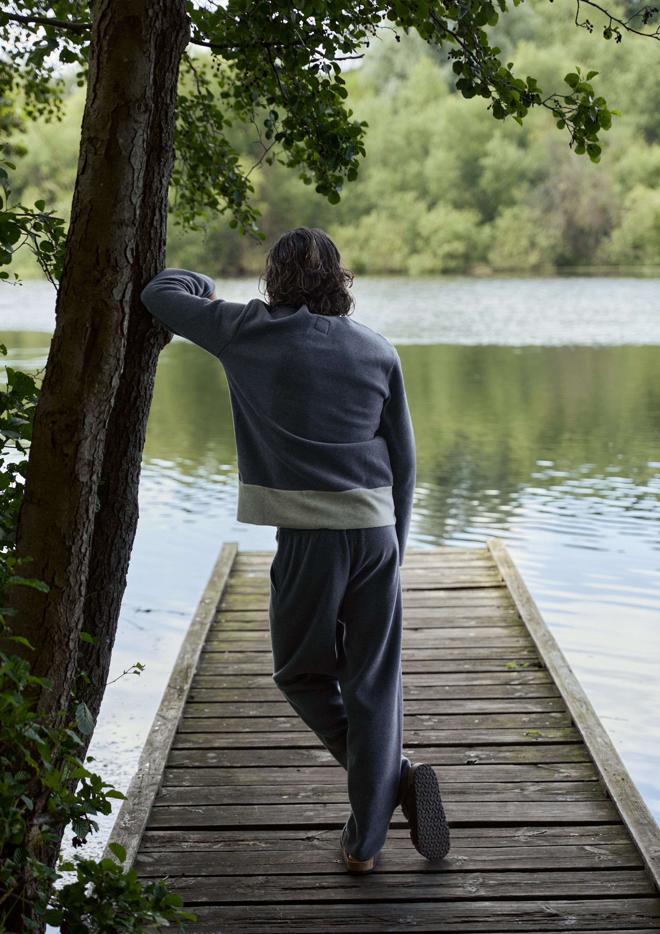 CARL BY STEFFENSEN COPENHAGEN ONE SIZE BLUSE MÂNNER - 1013C BLOUSES & SWEATERS GREY/SAND 940