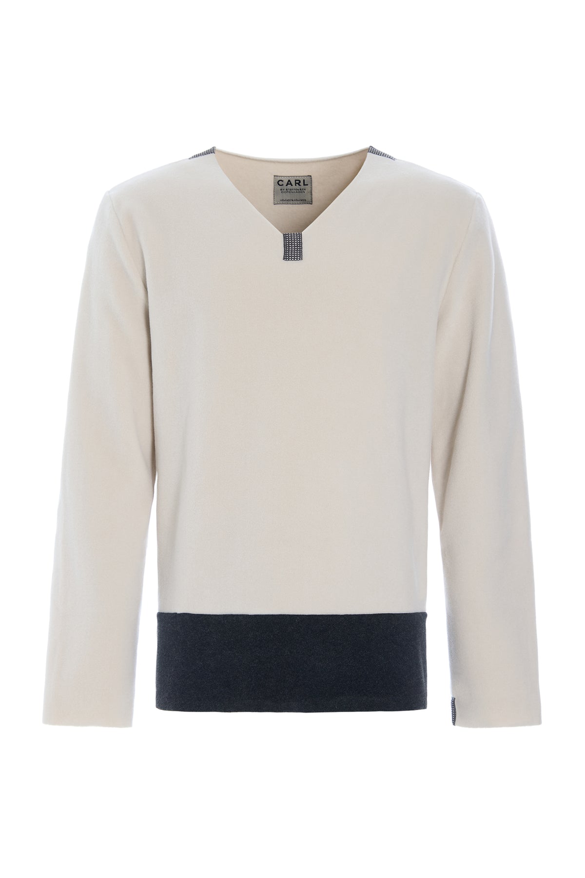 CARL BY STEFFENSEN COPENHAGEN ONE SIZE BLUSE MÂNNER - 1013C BLOUSES & SWEATERS KIT/SOFT BLACK 642
