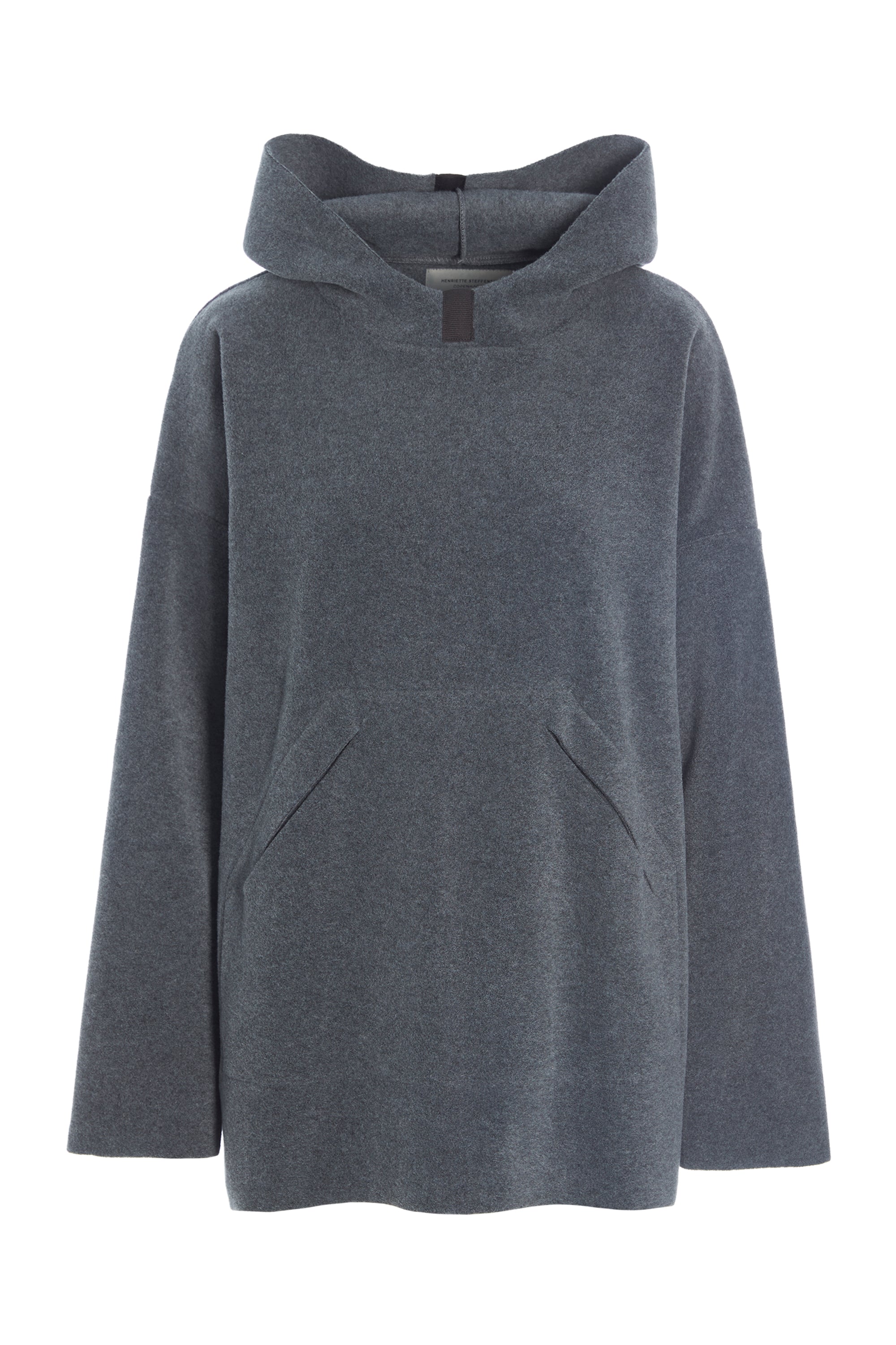 HENRIETTE STEFFENSEN COPENHAGEN OVERSIZE KAPUZENPULLOVER - 7160 HOODIES GREY 905