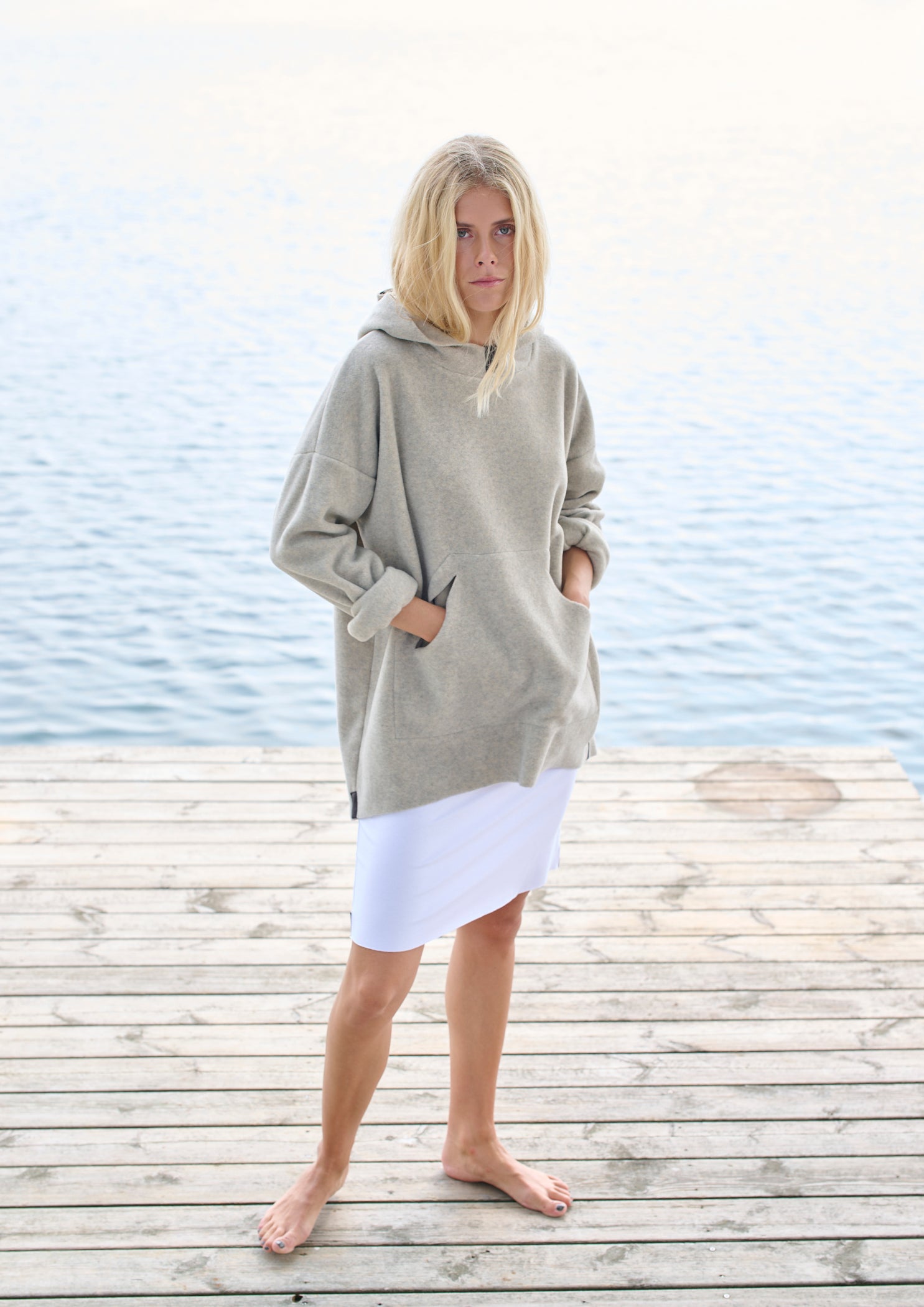 HENRIETTE STEFFENSEN COPENHAGEN OVERSIZE KAPUZENPULLOVER - 7160 HOODIES SAND 805